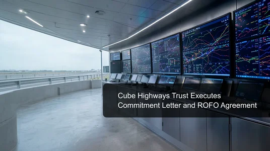 Cube Highways Trust Executes Commitment Letter and ROFO Agreement