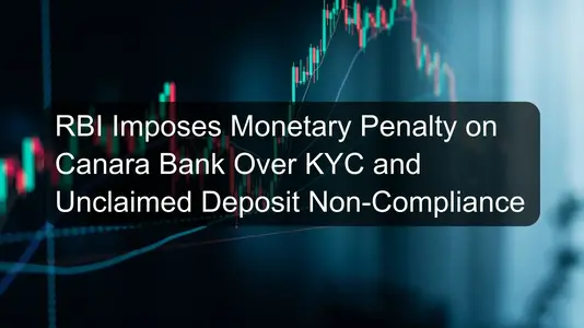 RBI Imposes Monetary Penalty on Canara Bank Over KYC and Unclaimed Deposit Non-Compliance
