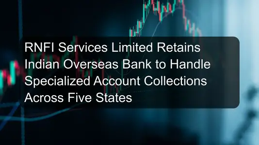 RNFI Services Limited Retains Indian Overseas Bank to Handle Specialized Account Collections Across Five States