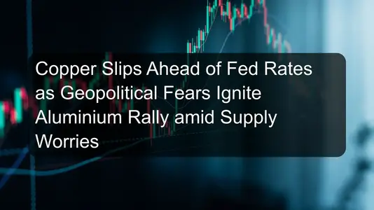 Copper Slips Ahead of Fed Rates as Geopolitical Fears Ignite Aluminium Rally amid Supply Worries