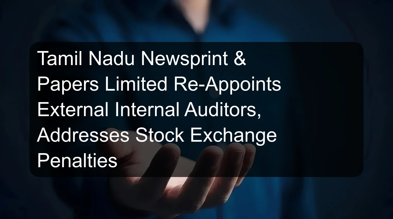 Tamil Nadu Newsprint & Papers Limited Re-Appoints External Internal Auditors, Addresses Stock Exchange Penalties