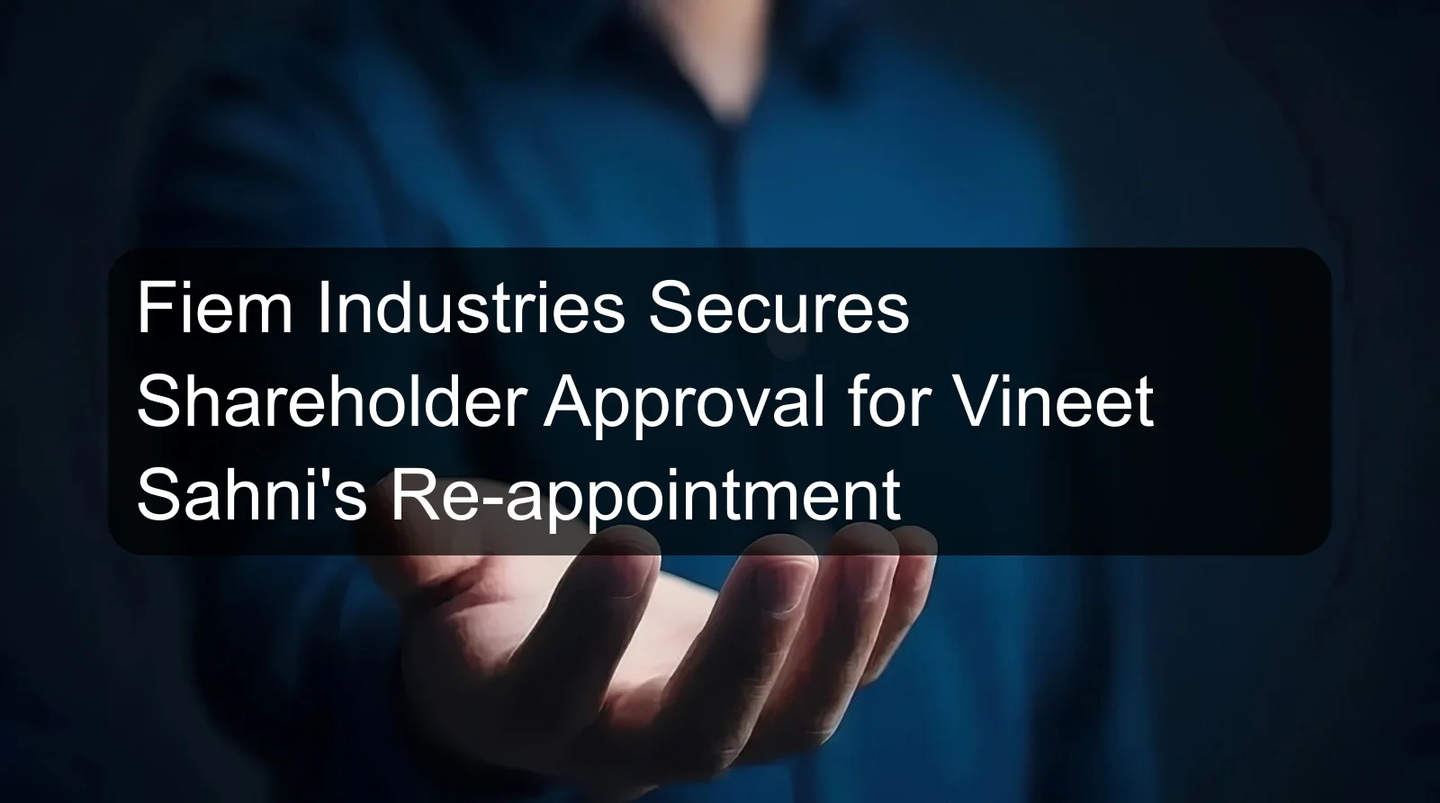 Fiem Industries Secures Shareholder Approval for Vineet Sahni's Re-appointment