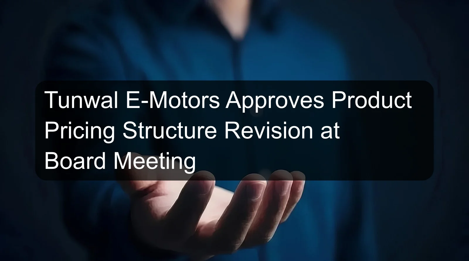 Tunwal E-Motors Approves Product Pricing Structure Revision at Board Meeting