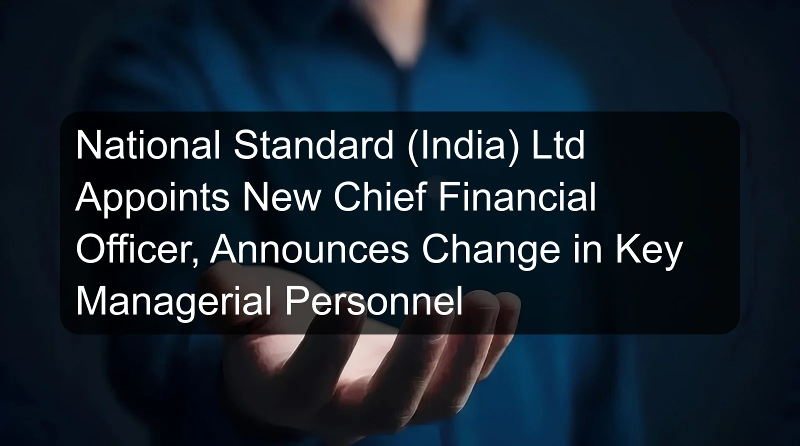 National Standard (India) Ltd Appoints New Chief Financial Officer, Announces Change in Key Managerial Personnel