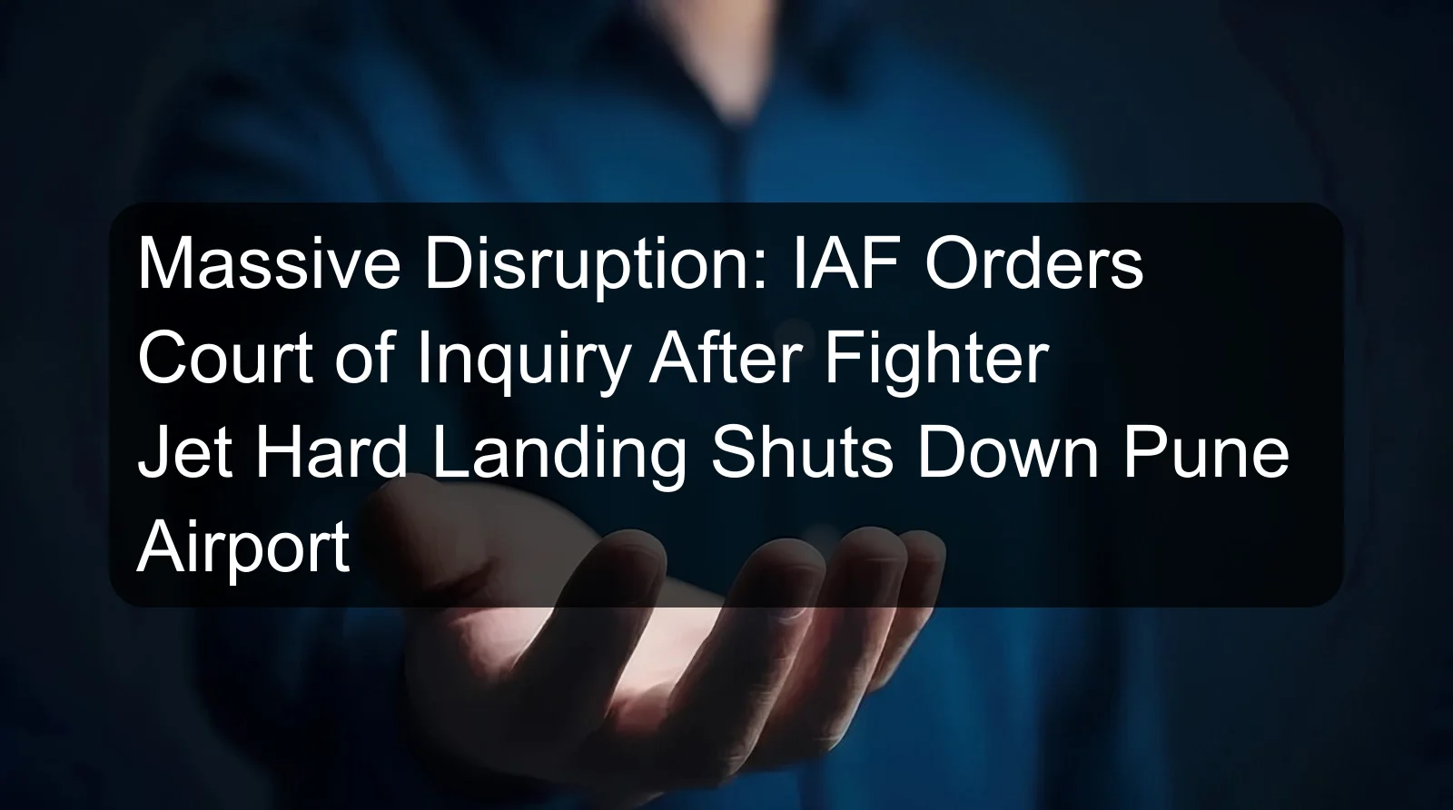 Massive Disruption: IAF Orders Court of Inquiry After Fighter Jet Hard Landing Shuts Down Pune Airport