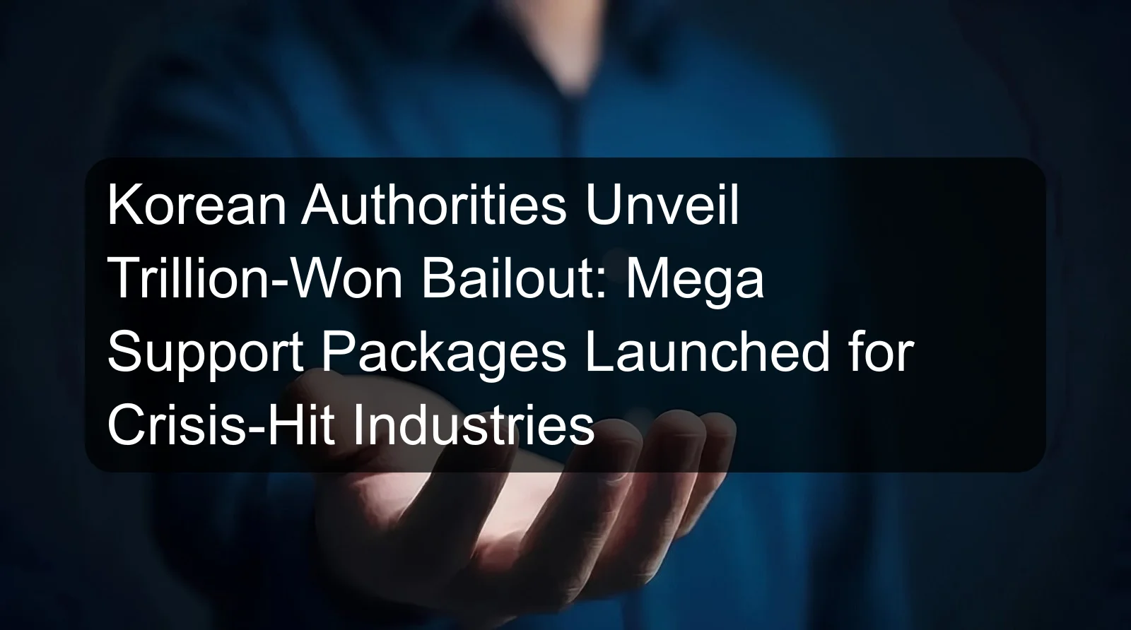 Korean Authorities Unveil Trillion-Won Bailout: Mega Support Packages Launched for Crisis-Hit Industries