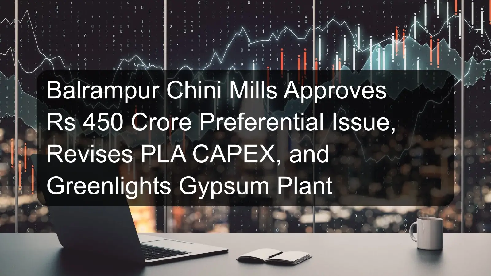 Balrampur Chini Mills Approves Rs 450 Crore Preferential Issue, Revises PLA CAPEX, and Greenlights Gypsum Plant