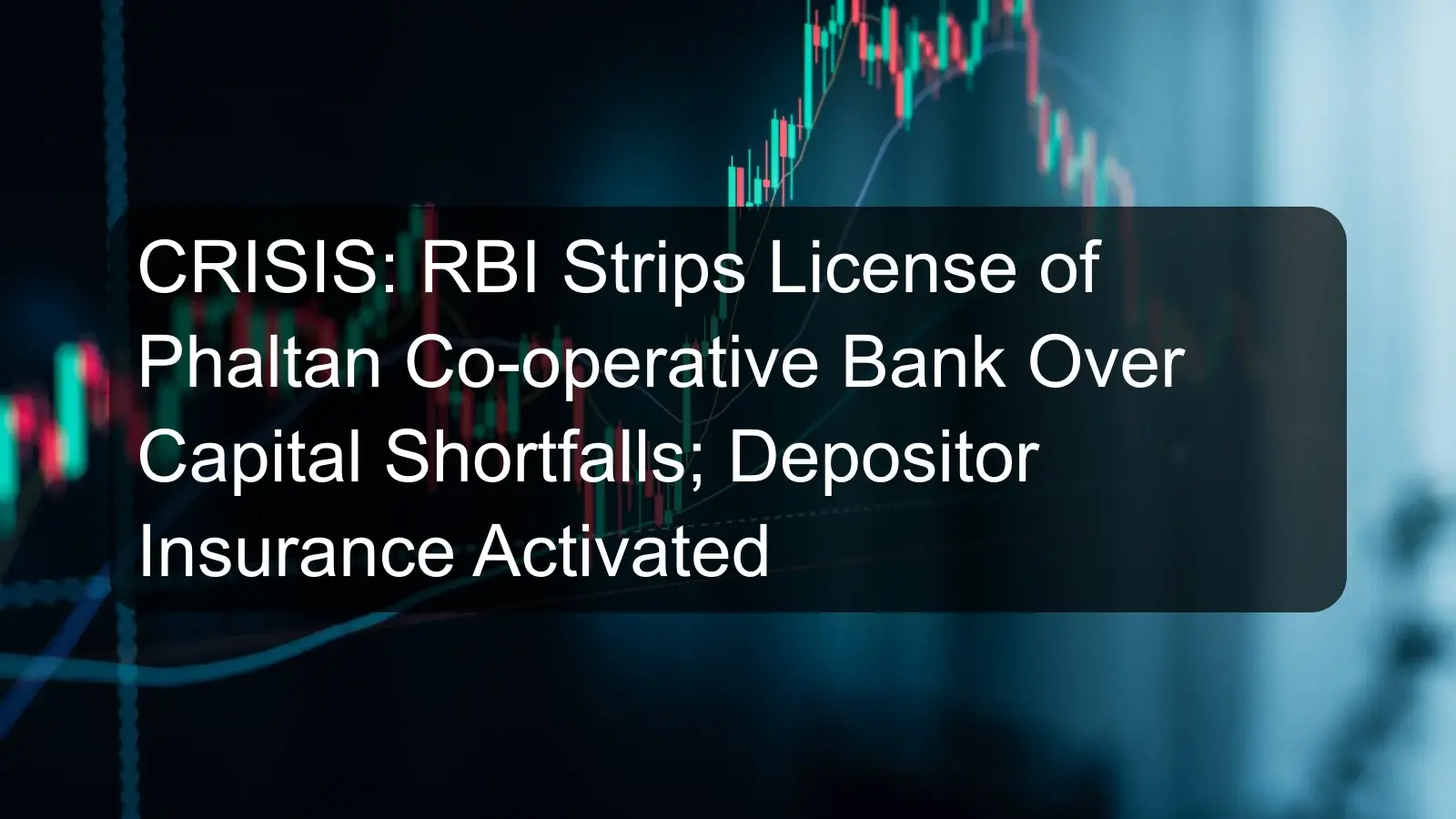 CRISIS: RBI Strips License of Phaltan Co-operative Bank Over Capital Shortfalls; Depositor Insurance Activated