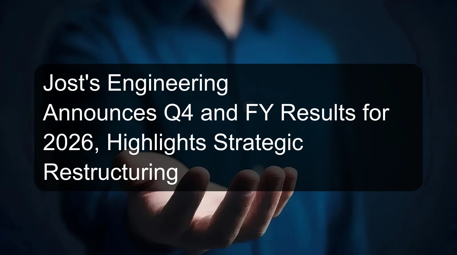 Jost's Engineering Announces Q4 and FY Results for 2026, Highlights Strategic Restructuring