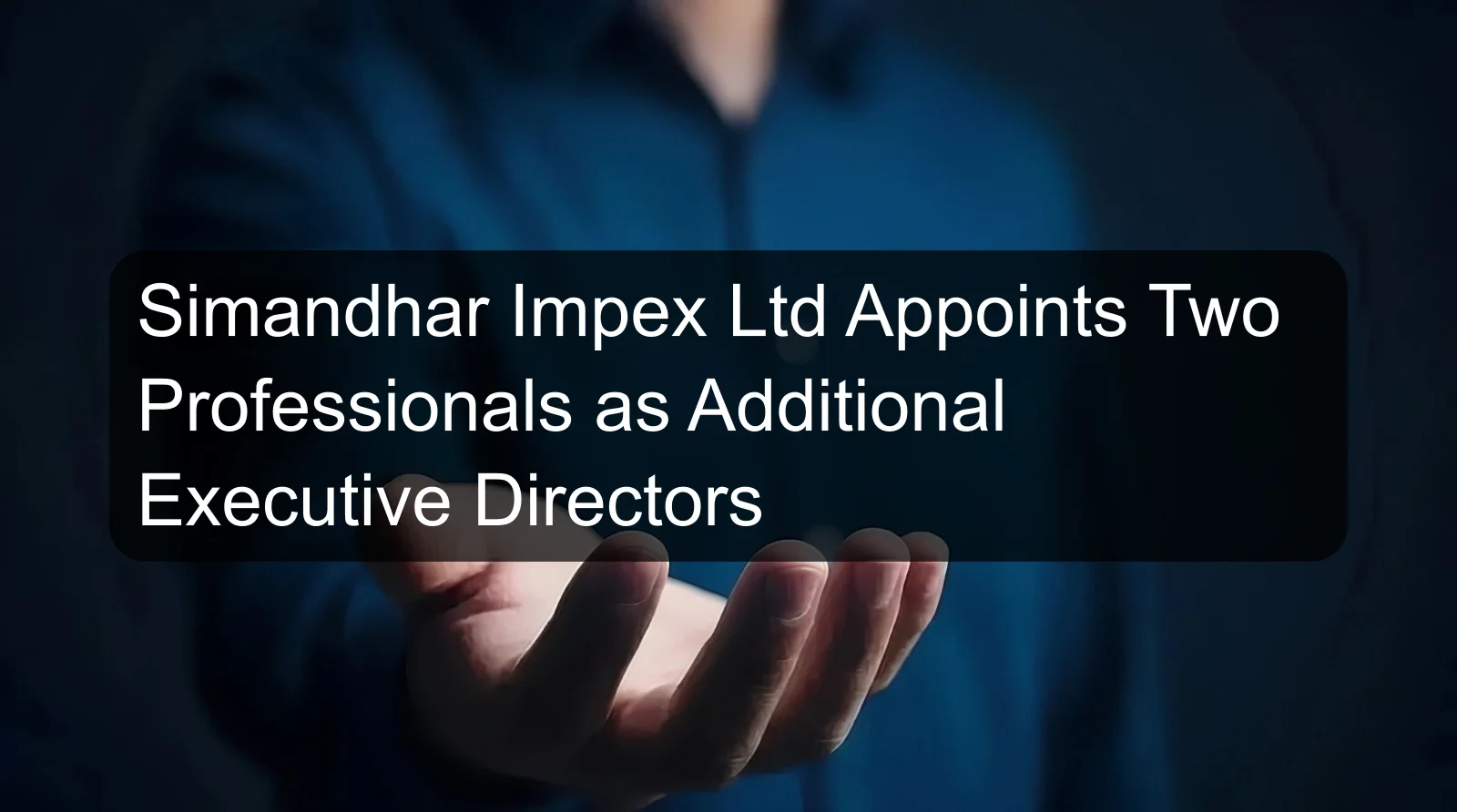 Simandhar Impex Ltd Appoints Two Professionals as Additional Executive Directors
