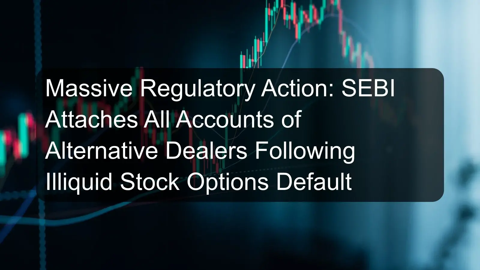 Massive Regulatory Action: SEBI Attaches All Accounts of Alternative Dealers Following Illiquid Stock Options Default