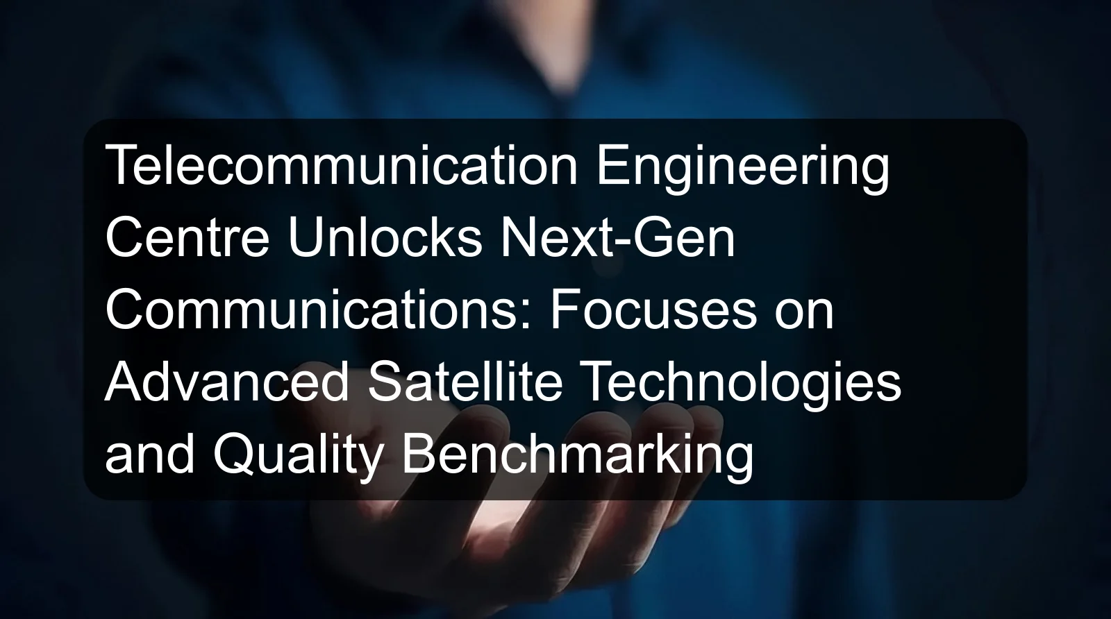 Telecommunication Engineering Centre Unlocks Next-Gen Communications: Focuses on Advanced Satellite Technologies and Quality Benchmarking Telecommunication Engineering Centre Unlocks Next-Gen Communications: Focuses on Advanced Satellite Technologies and Quality Benchmarking
