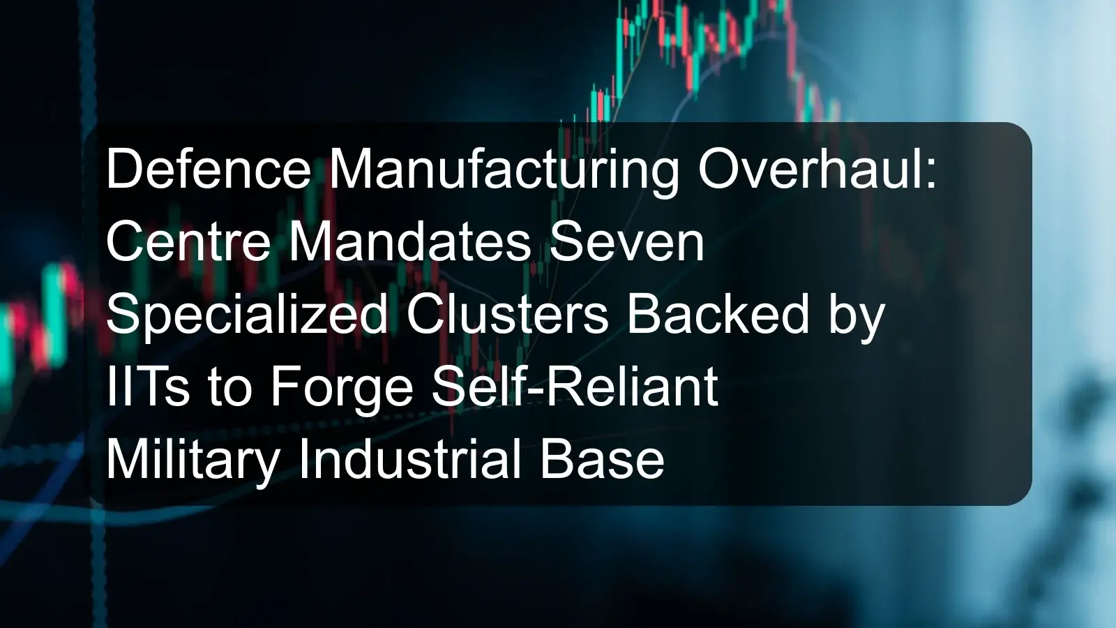 Defence Manufacturing Overhaul: Centre Mandates Seven Specialized Clusters Backed by IITs to Forge Self-Reliant Military Industrial Base Defence Manufacturing Overhaul: Centre Mandates Seven Specialized Clusters Backed by IITs to Forge Self-Reliant Military Industrial Base