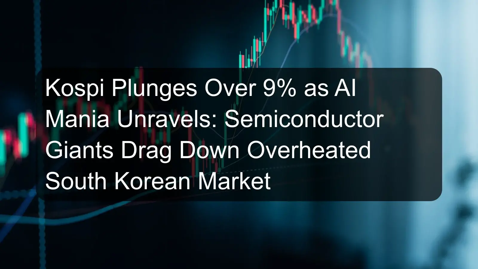 Kospi Plunges Over 9% as AI Mania Unravels: Semiconductor Giants Drag Down Overheated South Korean Market Kospi Plunges Over 9% as AI Mania Unravels: Semiconductor Giants Drag Down Overheated South Korean Market