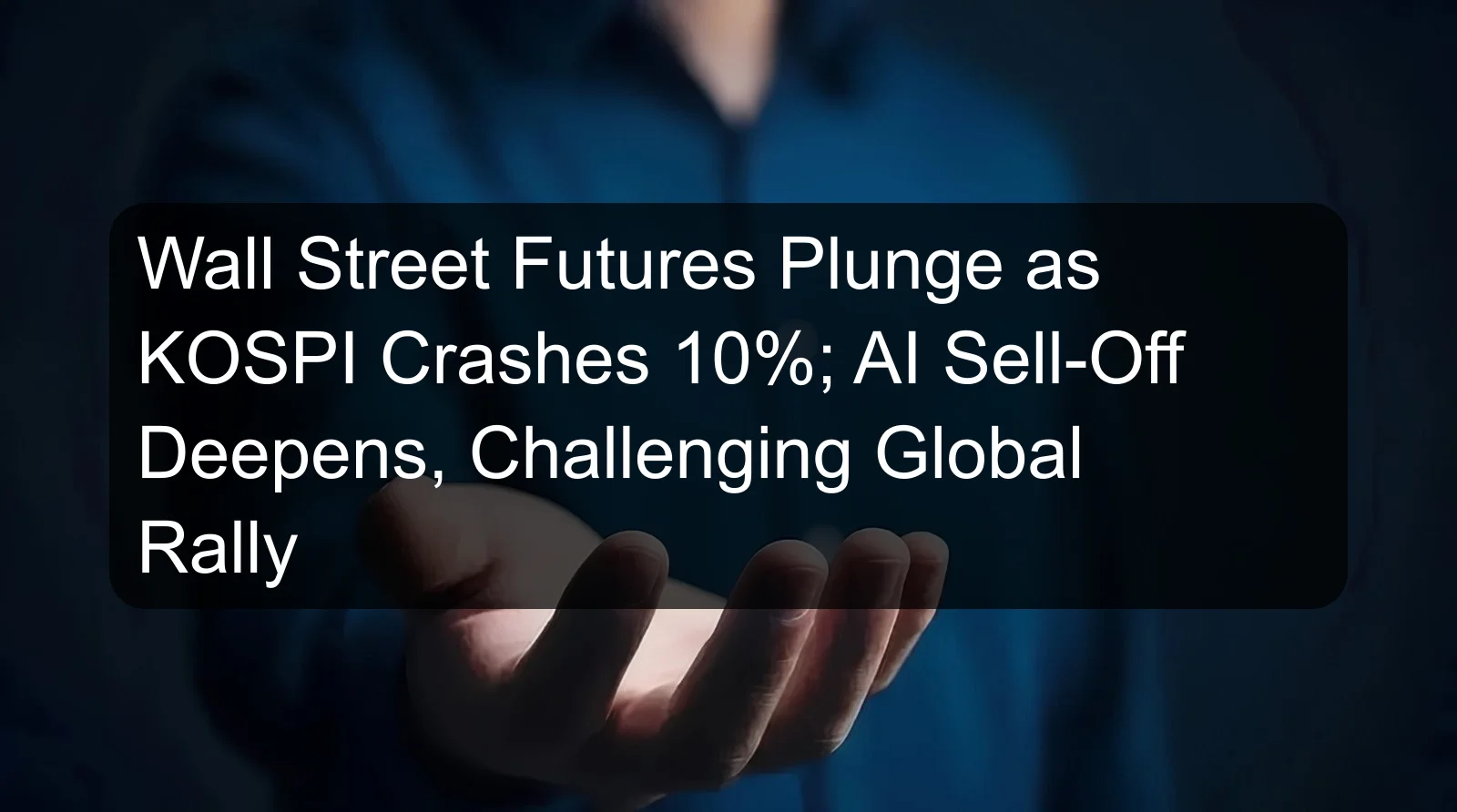 Wall Street Futures Plunge as KOSPI Crashes 10%; AI Sell-Off Deepens, Challenging Global Rally Wall Street Futures Plunge as KOSPI Crashes 10%; AI Sell-Off Deepens, Challenging Global Rally