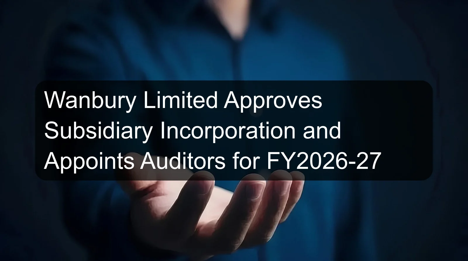 Wanbury Limited Approves Subsidiary Incorporation and Appoints Auditors for FY2026-27
