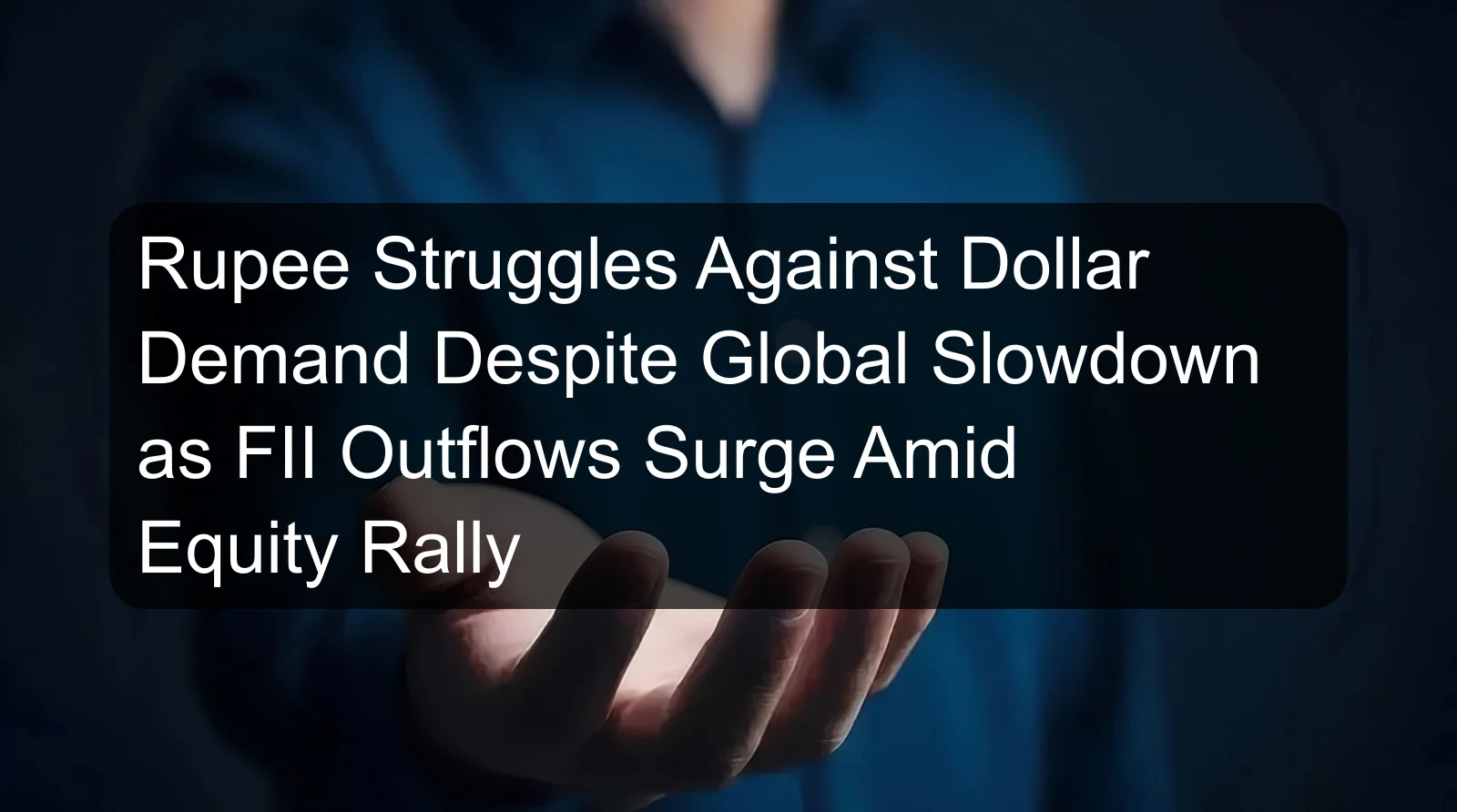 Rupee Struggles Against Dollar Demand Despite Global Slowdown as FII Outflows Surge Amid Equity Rally Rupee Struggles Against Dollar Demand Despite Global Slowdown as FII Outflows Surge Amid Equity Rally