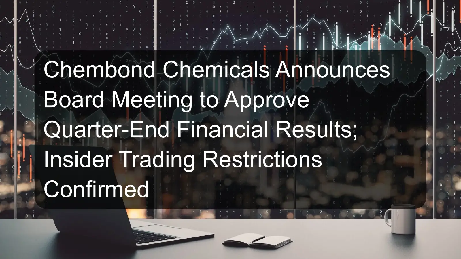 Chembond Chemicals Announces Board Meeting to Approve Quarter-End Financial Results; Insider Trading Restrictions Confirmed Chembond Chemicals Announces Board Meeting to Approve Quarter-End Financial Results; Insider Trading Restrictions Confirmed