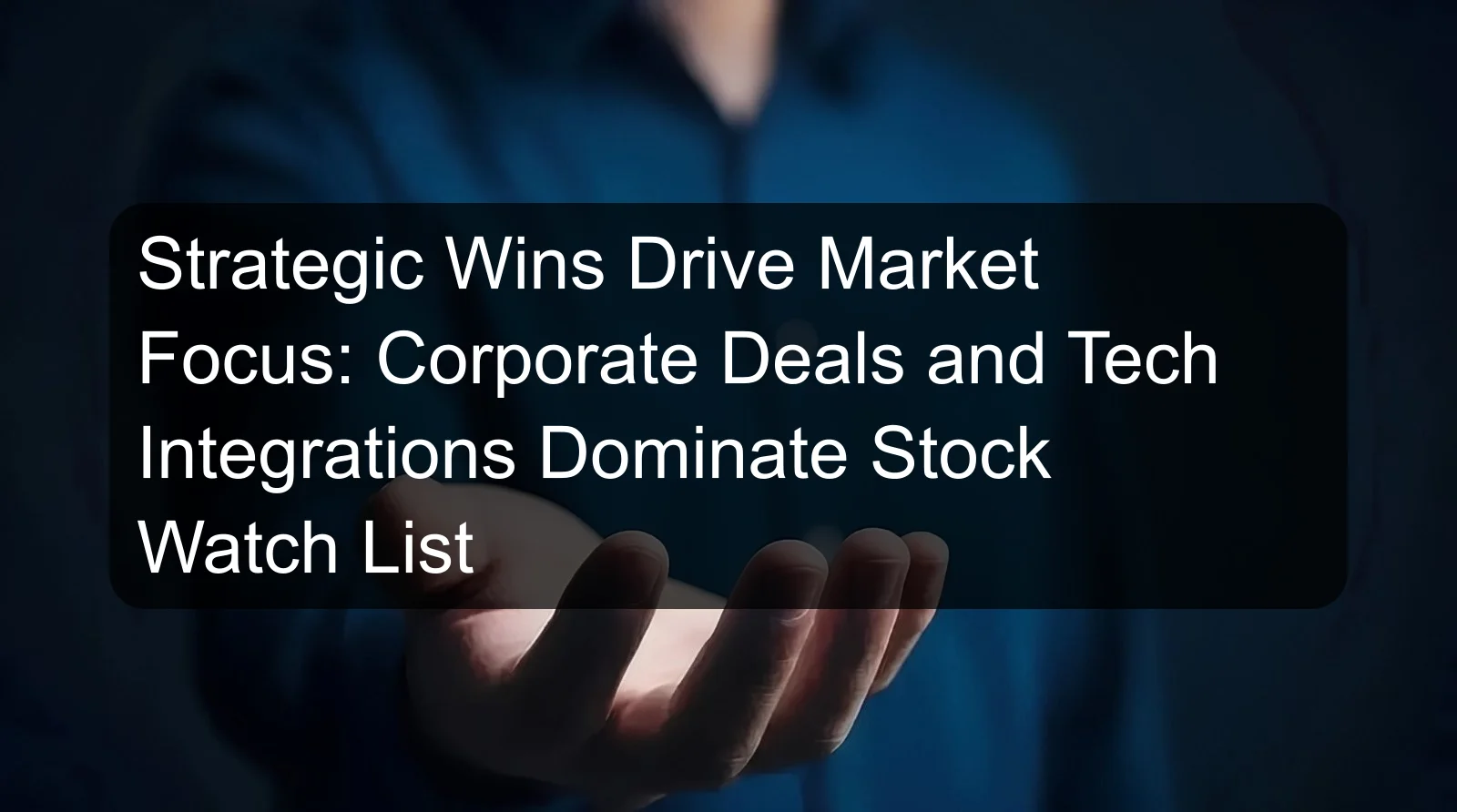 Strategic Wins Drive Market Focus: Corporate Deals and Tech Integrations Dominate Stock Watch List Strategic Wins Drive Market Focus: Corporate Deals and Tech Integrations Dominate Stock Watch List