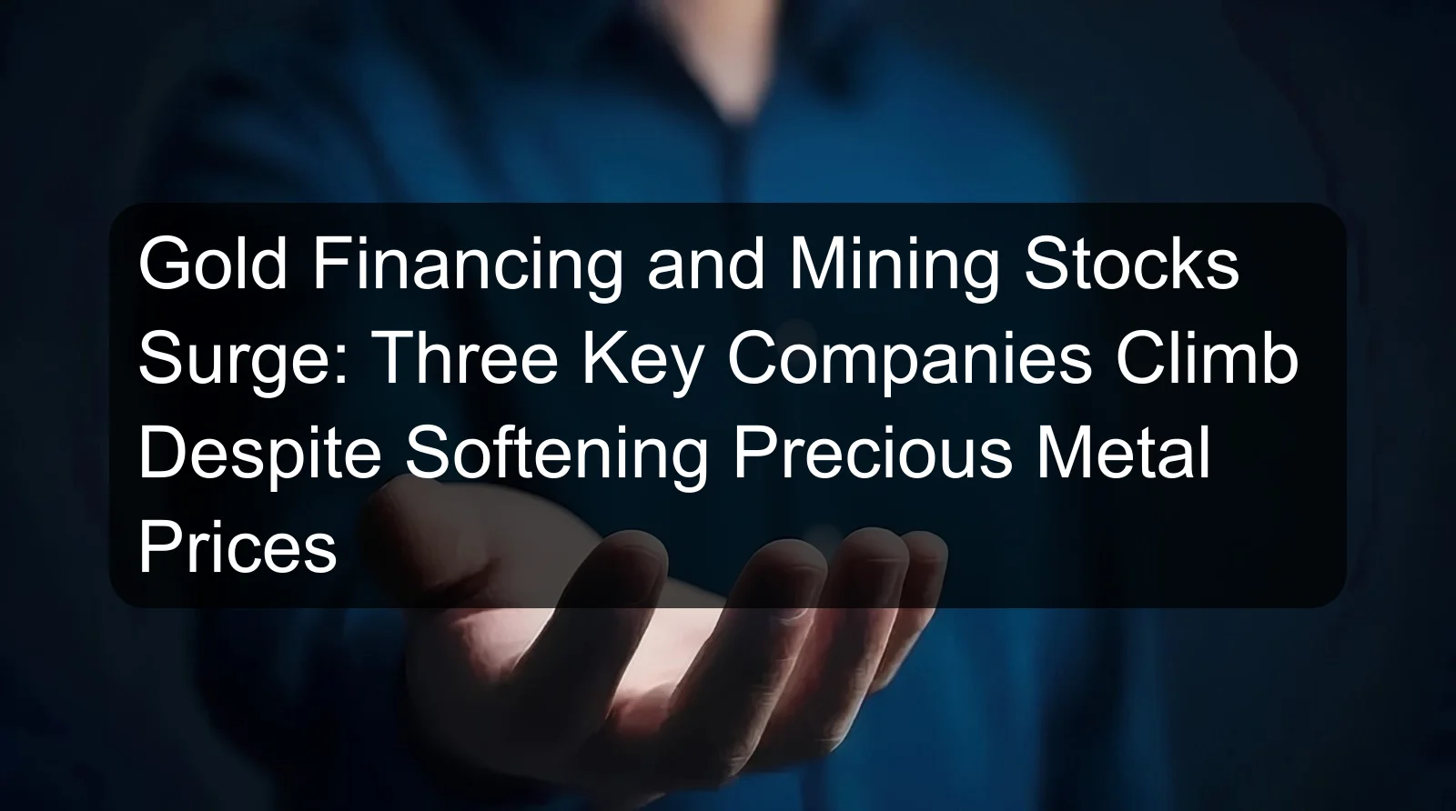 Gold Financing and Mining Stocks Surge: Three Key Companies Climb Despite Softening Precious Metal Prices Gold Financing and Mining Stocks Surge: Three Key Companies Climb Despite Softening Precious Metal Prices