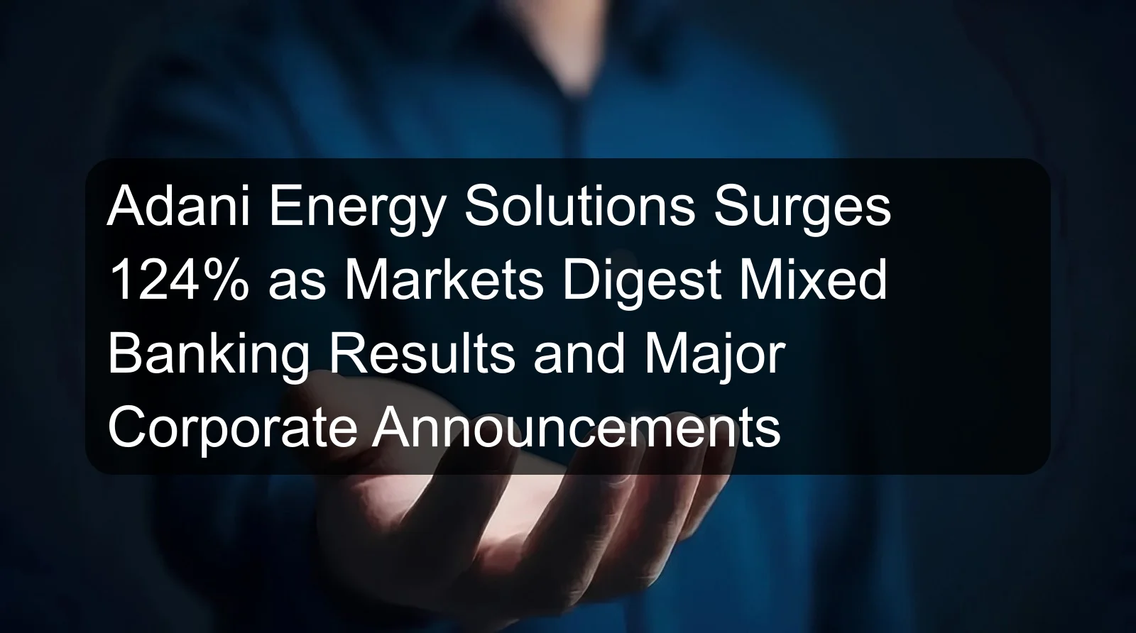 Adani Energy Solutions Surges 124% as Markets Digest Mixed Banking Results and Major Corporate Announcements