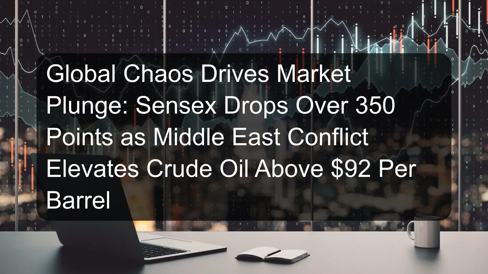 Global Chaos Drives Market Plunge: Sensex Drops Over 350 Points as Middle East Conflict Elevates Crude Oil Above $92 Per Barrel Global Chaos Drives Market Plunge: Sensex Drops Over 350 Points as Middle East Conflict Elevates Crude Oil Above $92 Per Barrel