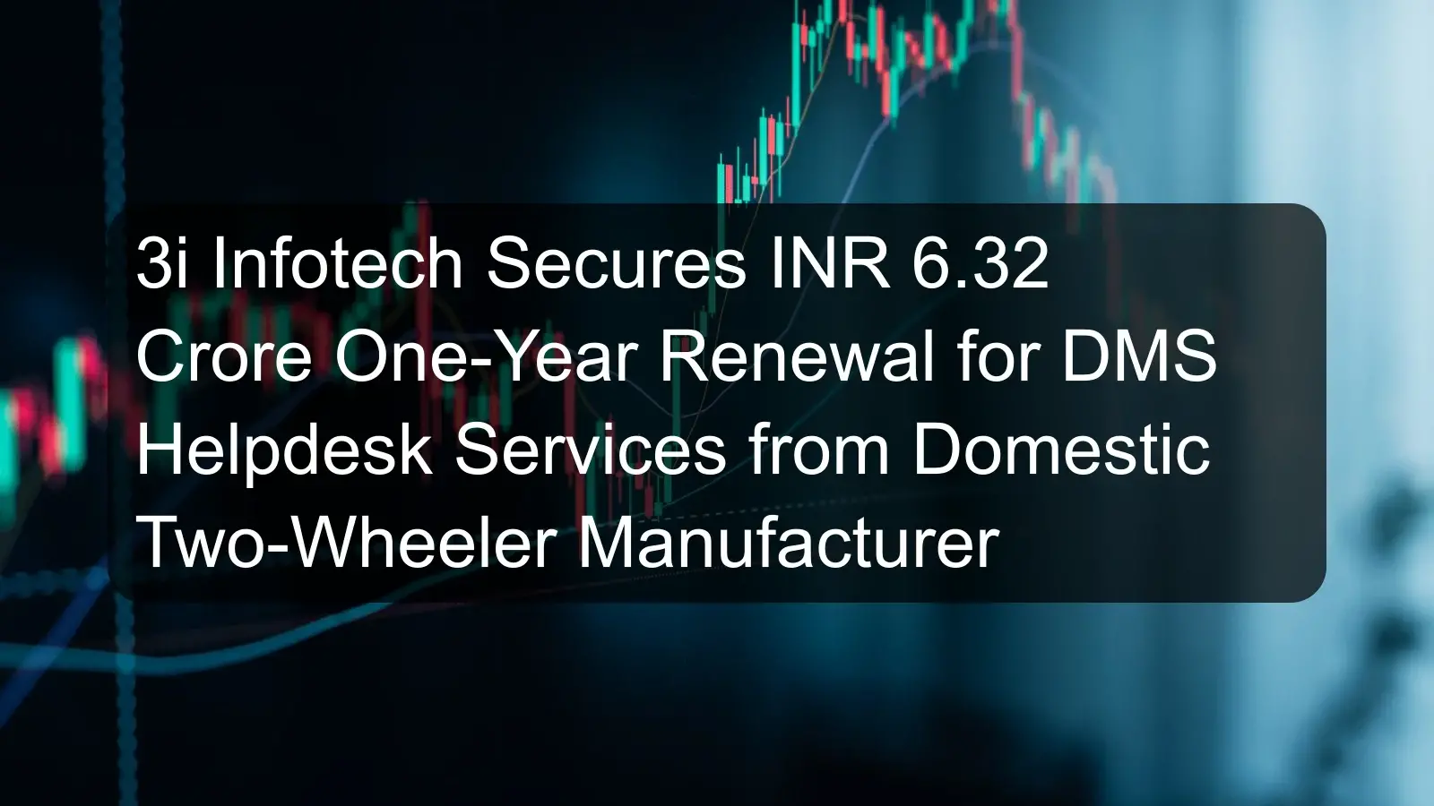 3i Infotech Secures INR 6.32 Crore One-Year Renewal for DMS Helpdesk Services from Domestic Two-Wheeler Manufacturer 3i Infotech Secures INR 6.32 Crore One-Year Renewal for DMS Helpdesk Services from Domestic Two-Wheeler Manufacturer