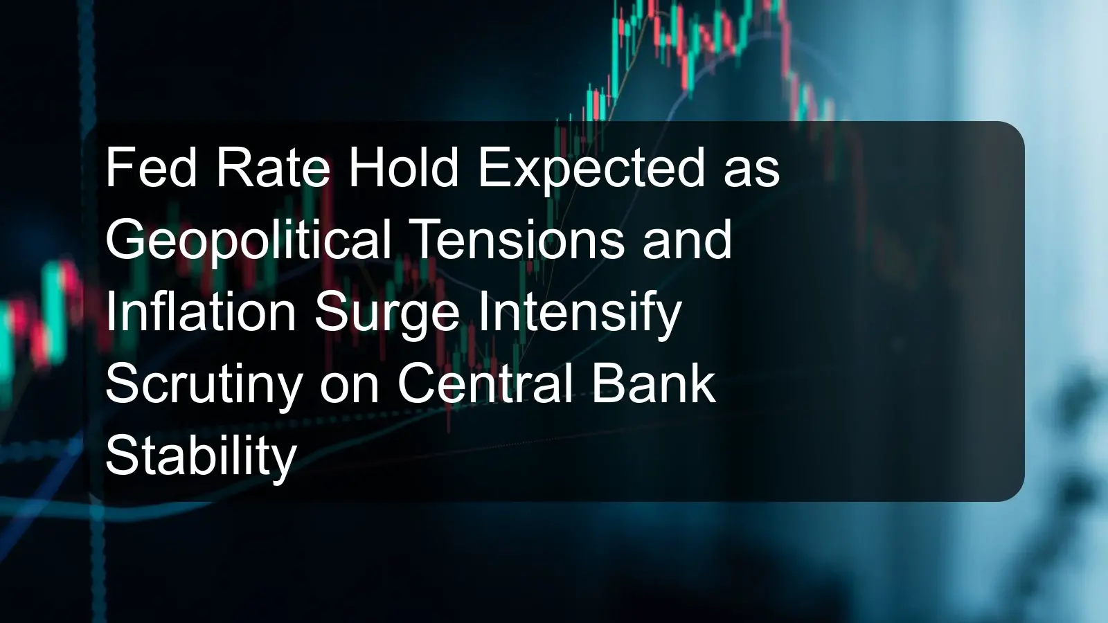 Fed Rate Hold Expected as Geopolitical Tensions and Inflation Surge Intensify Scrutiny on Central Bank Stability Fed Rate Hold Expected as Geopolitical Tensions and Inflation Surge Intensify Scrutiny on Central Bank Stability