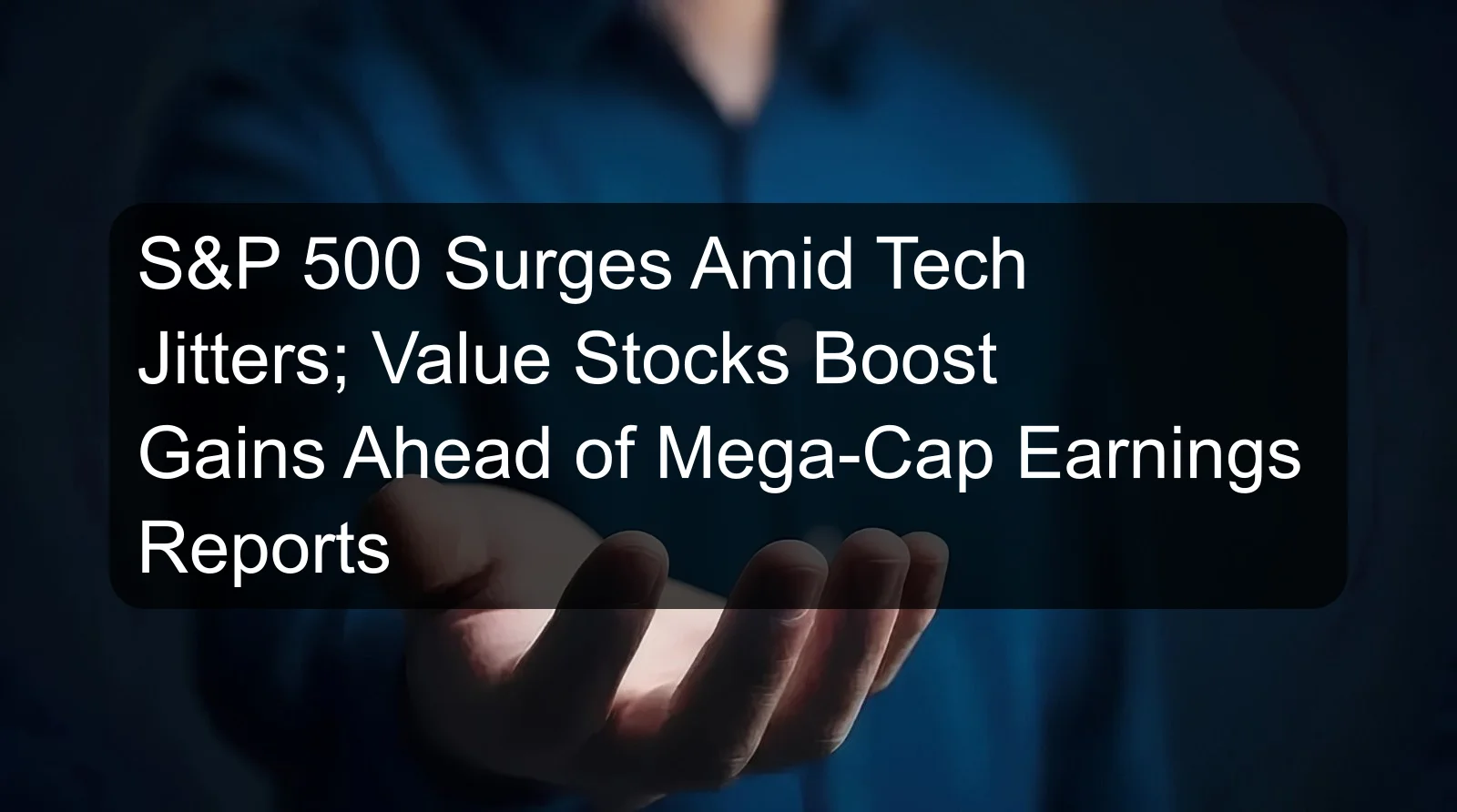 S&P 500 Surges Amid Tech Jitters; Value Stocks Boost Gains Ahead of Mega-Cap Earnings Reports