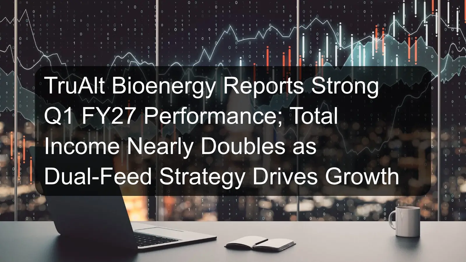 TruAlt Bioenergy Reports Strong Q1 FY27 Performance; Total Income Nearly Doubles as Dual-Feed Strategy Drives Growth