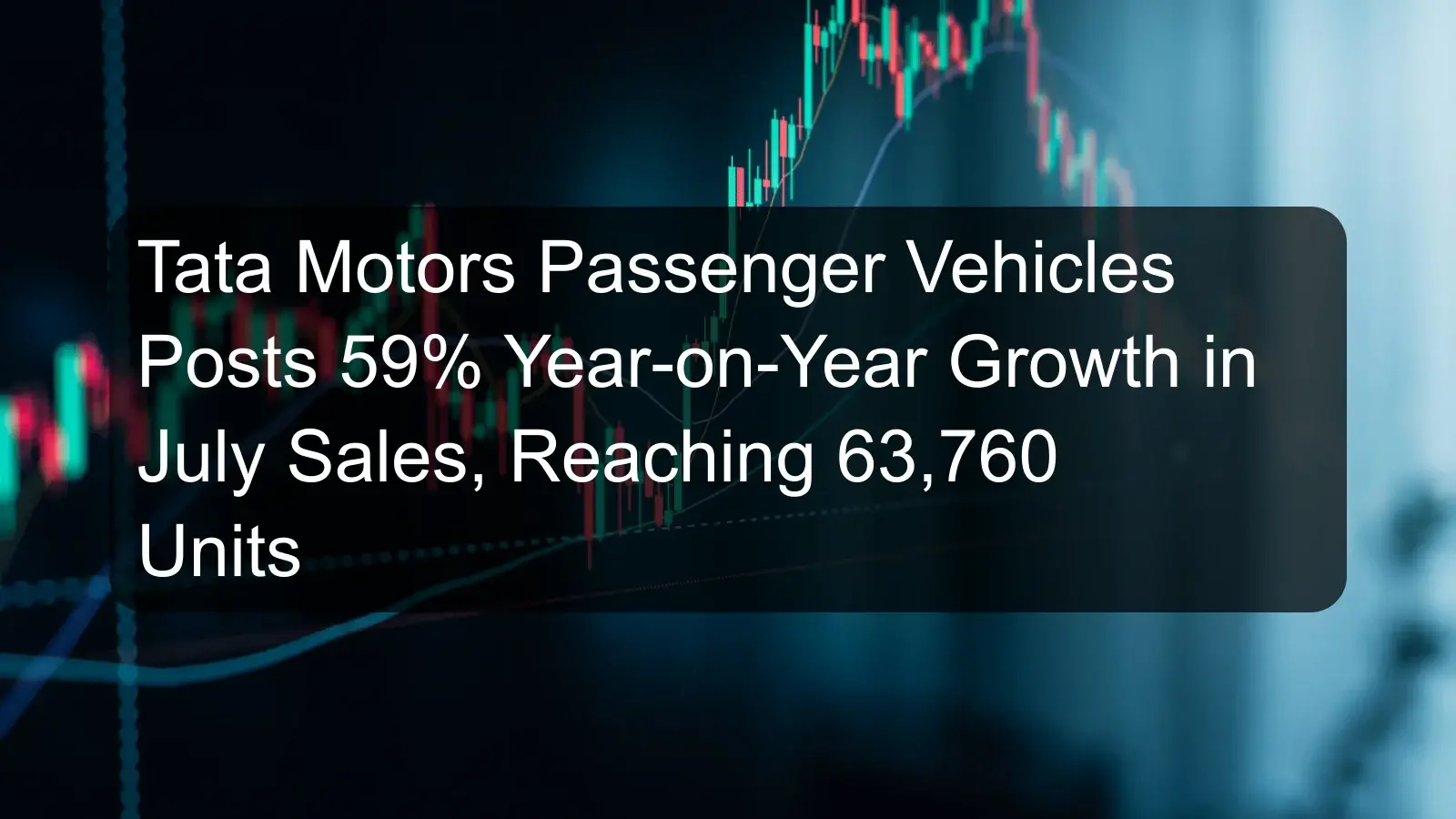 Tata Motors Passenger Vehicles Posts 59% Year-on-Year Growth in July Sales, Reaching 63,760 Units