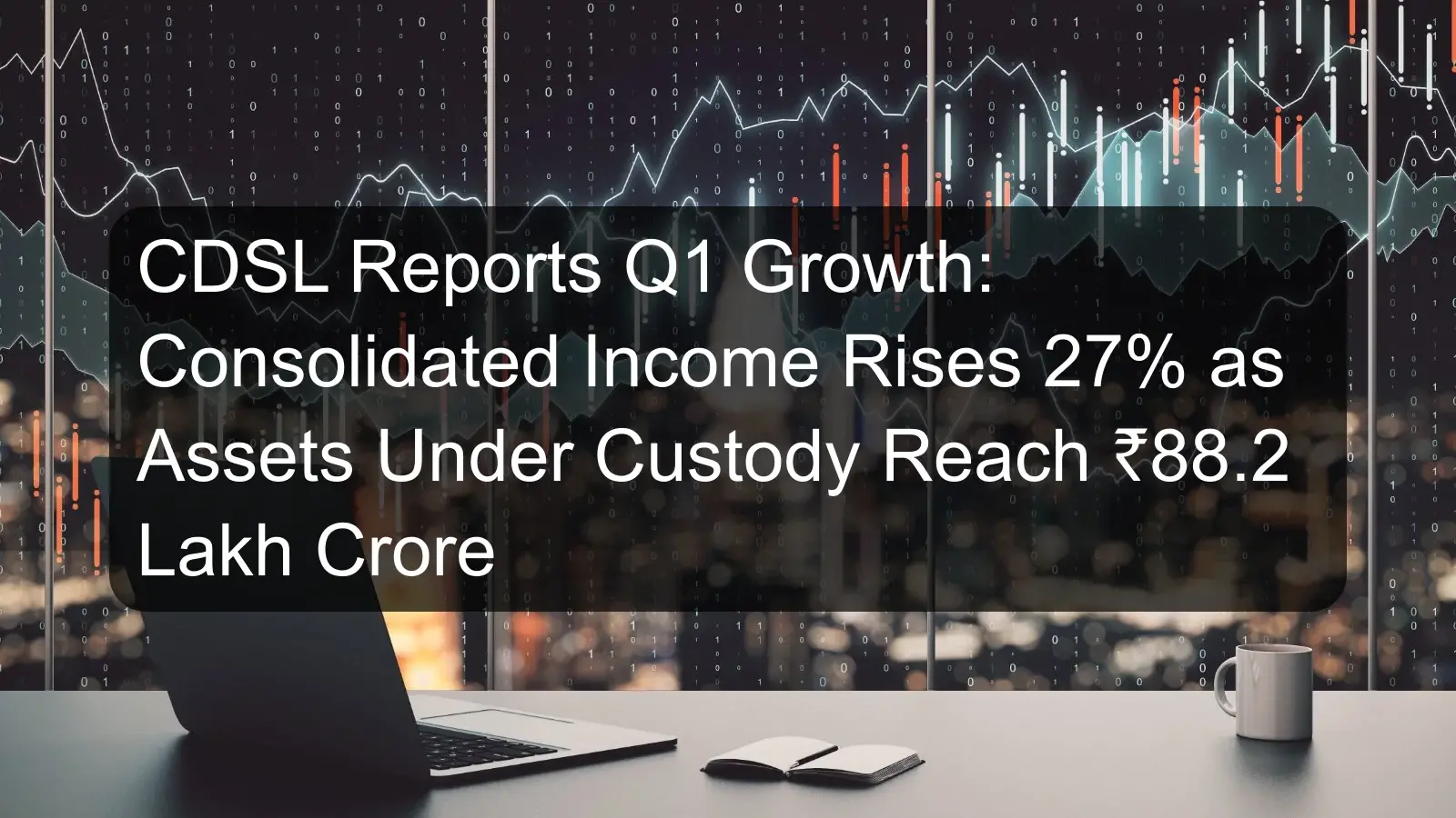 CDSL Reports Q1 Growth: Consolidated Income Rises 27% as Assets Under Custody Reach ₹88.2 Lakh Crore