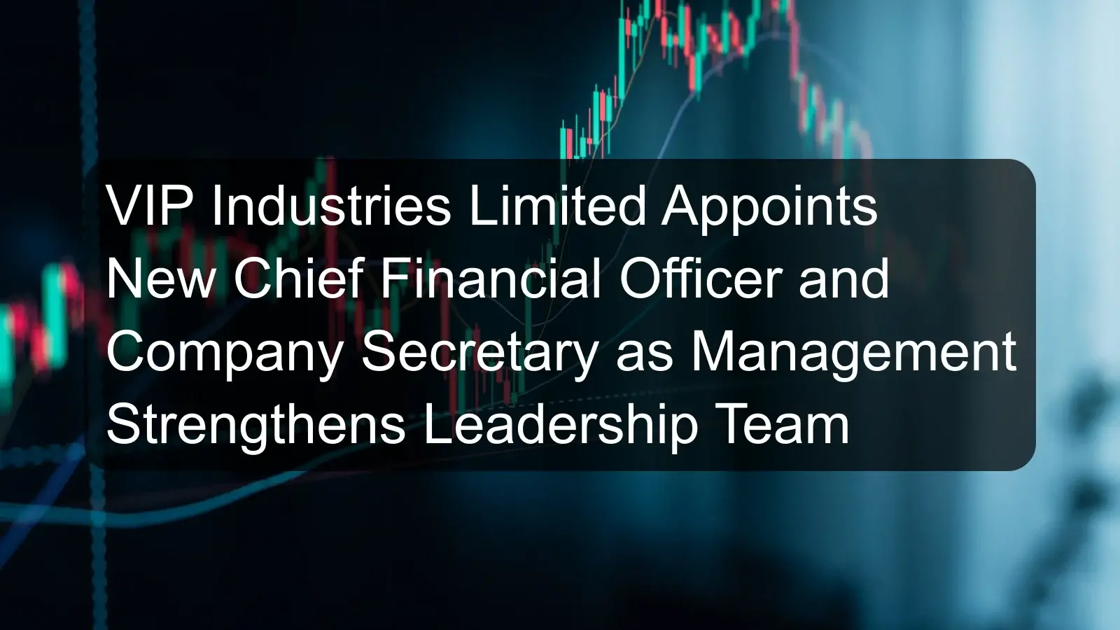 VIP Industries Limited Appoints New Chief Financial Officer and Company Secretary as Management Strengthens Leadership Team VIP Industries Limited Appoints New Chief Financial Officer and Company Secretary as Management Strengthens Leadership Team
