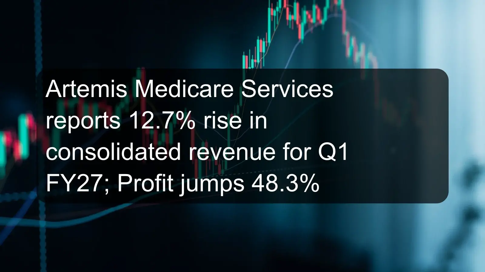 Artemis Medicare Services reports 12.7% rise in consolidated revenue for Q1 FY27; Profit jumps 48.3% Artemis Medicare Services reports 12.7% rise in consolidated revenue for Q1 FY27; Profit jumps 48.3%