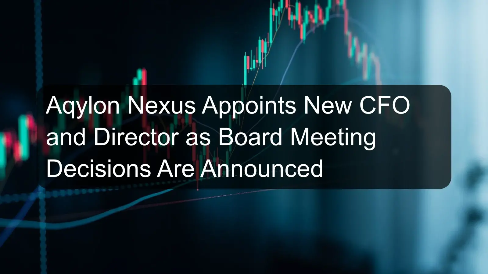 Aqylon Nexus Appoints New CFO and Director as Board Meeting Decisions Are Announced Aqylon Nexus Appoints New CFO and Director as Board Meeting Decisions Are Announced