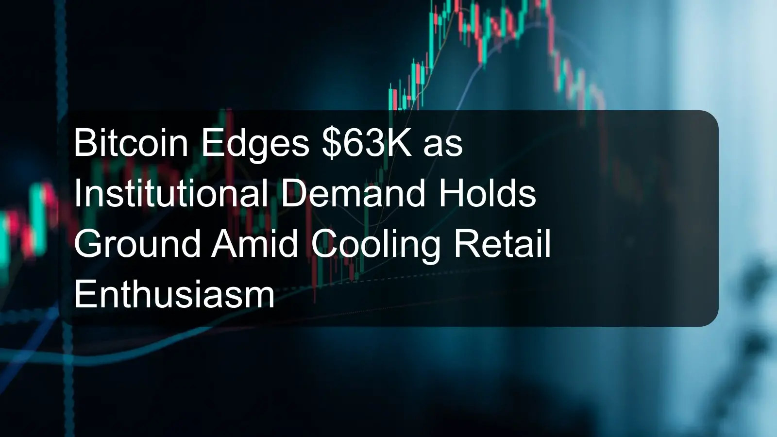 Bitcoin Edges $63K as Institutional Demand Holds Ground Amid Cooling Retail Enthusiasm Bitcoin Edges $63K as Institutional Demand Holds Ground Amid Cooling Retail Enthusiasm