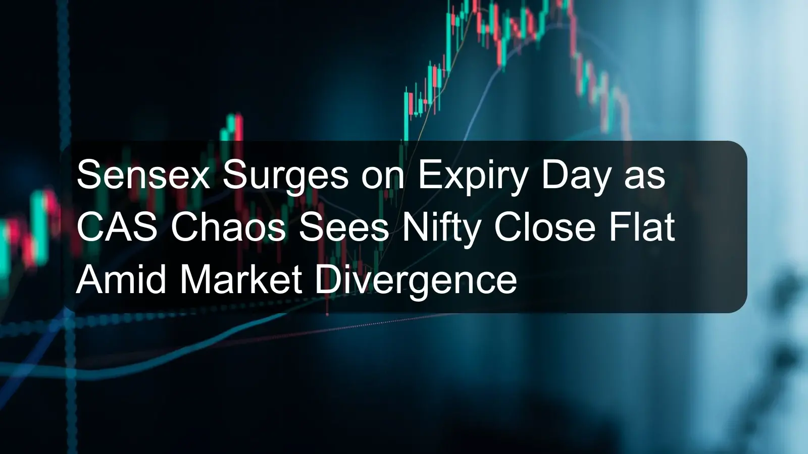 Sensex Surges on Expiry Day as CAS Chaos Sees Nifty Close Flat Amid Market Divergence Sensex Surges on Expiry Day as CAS Chaos Sees Nifty Close Flat Amid Market Divergence