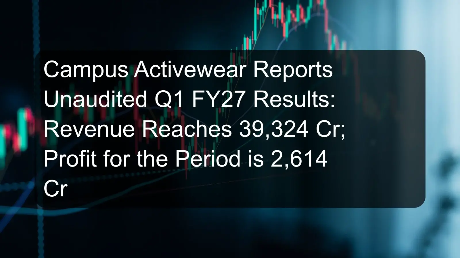 Campus Activewear Reports Unaudited Q1 FY27 Results: Revenue Reaches 39,324 Cr; Profit for the Period is 2,614 Cr