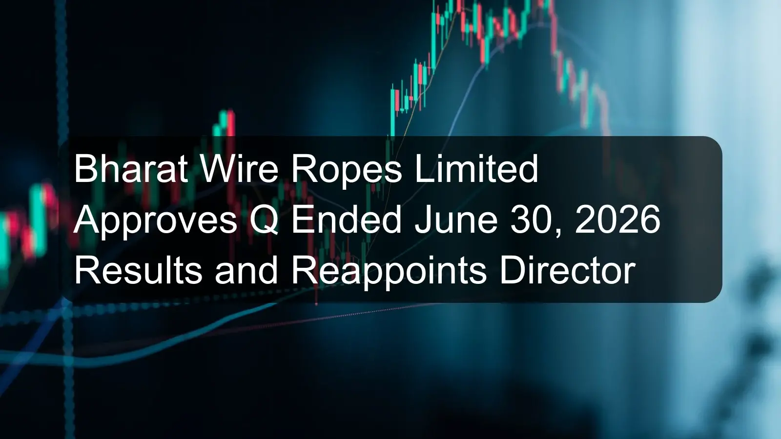 Bharat Wire Ropes Limited Approves Q Ended June 30, 2026 Results and Reappoints Director