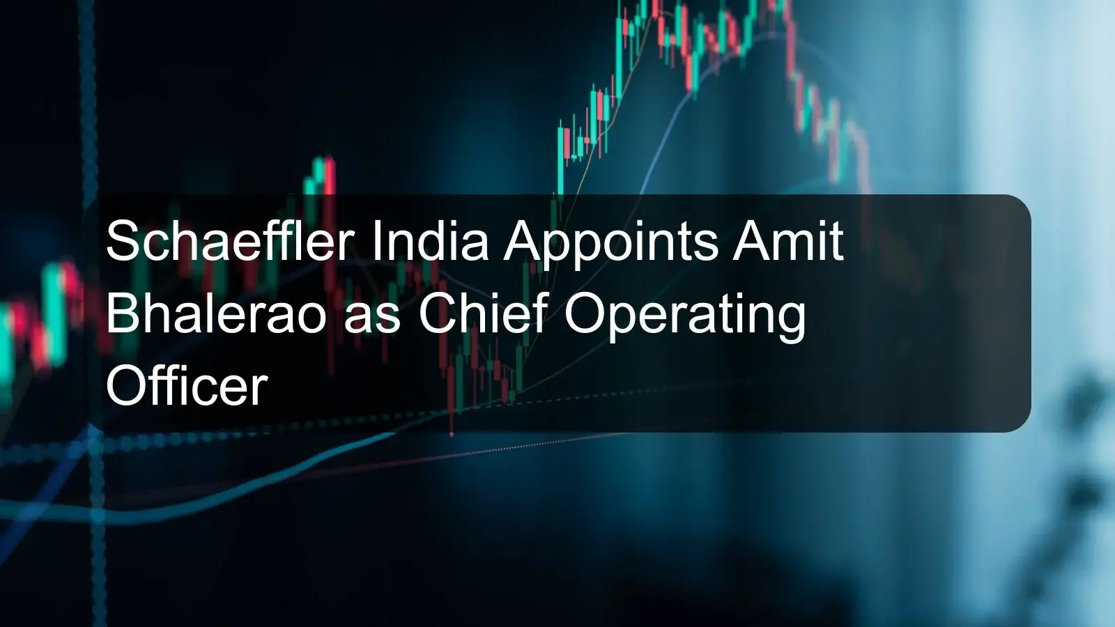 Schaeffler India Appoints Amit Bhalerao as Chief Operating Officer