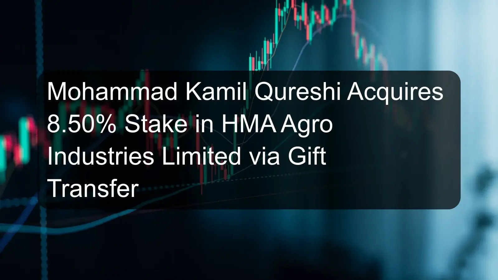 Mohammad Kamil Qureshi Acquires 8.50% Stake in HMA Agro Industries Limited via Gift Transfer Mohammad Kamil Qureshi Acquires 8.50% Stake in HMA Agro Industries Limited via Gift Transfer