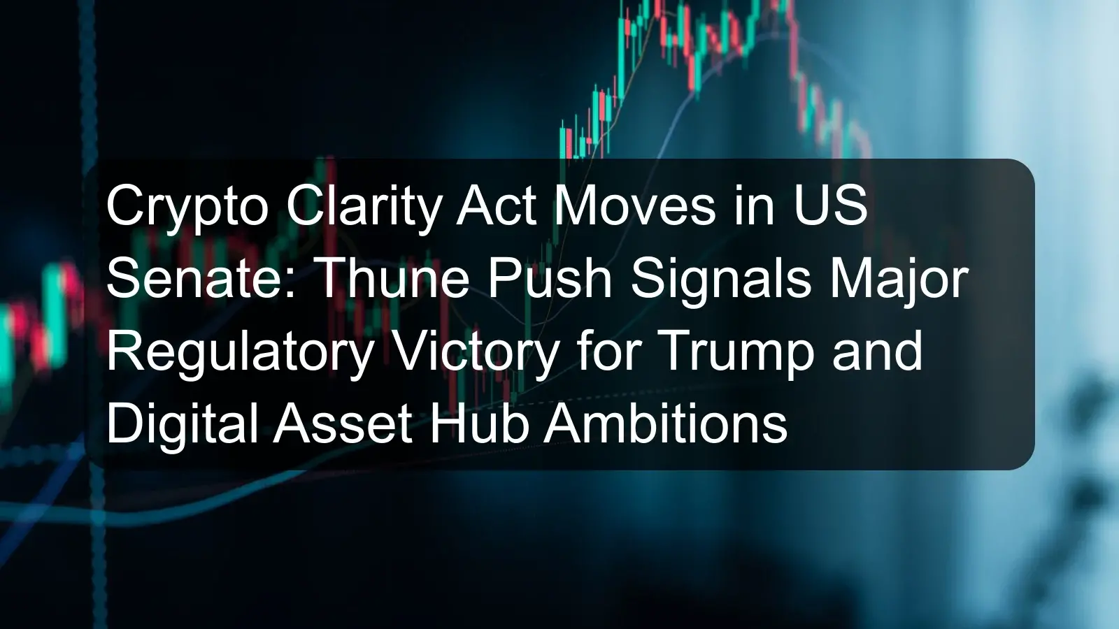 Crypto Clarity Act Moves in US Senate: Thune Push Signals Major Regulatory Victory for Trump and Digital Asset Hub Ambitions