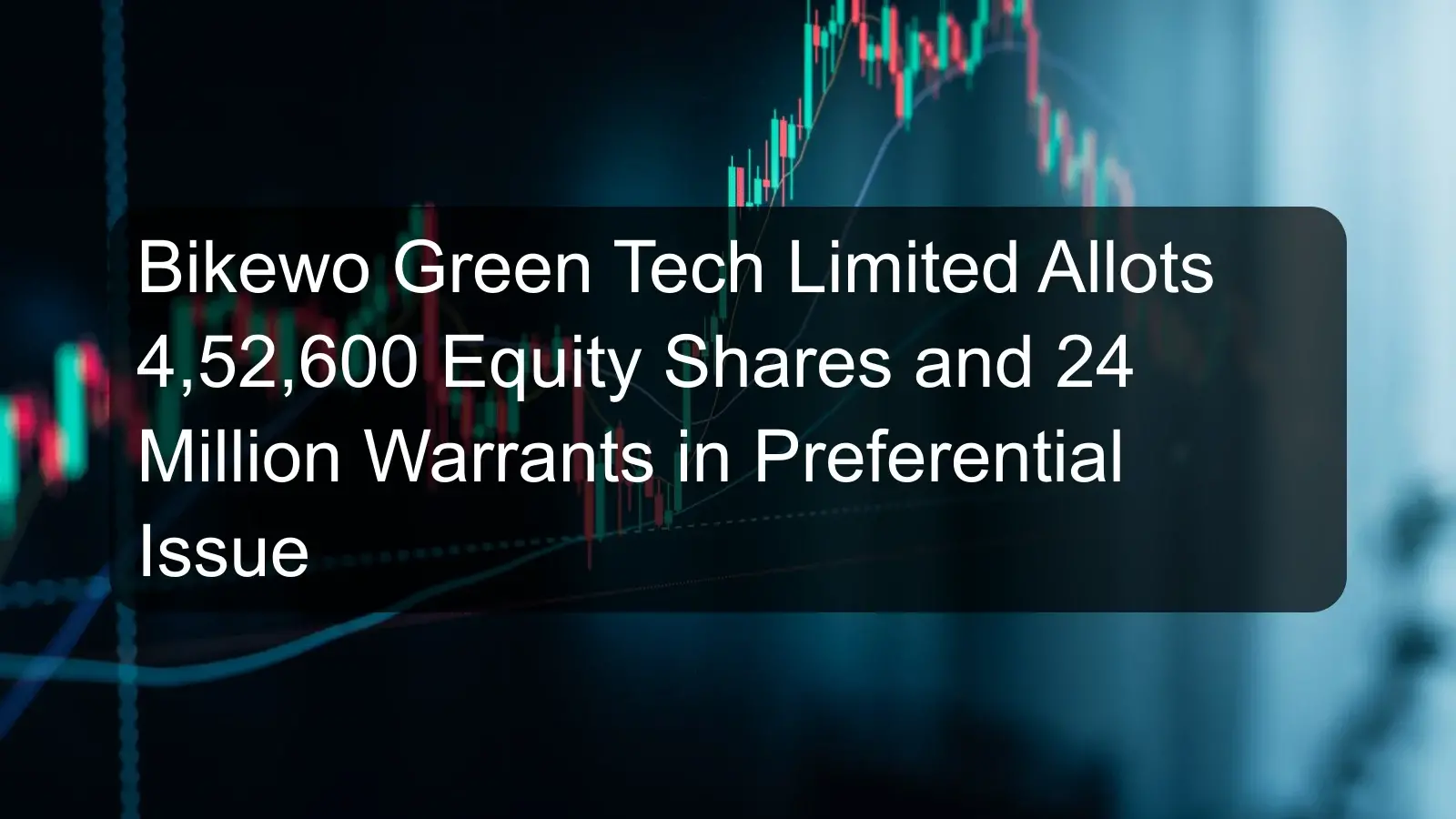 Bikewo Green Tech Limited Allots 4,52,600 Equity Shares and 24 Million Warrants in Preferential Issue