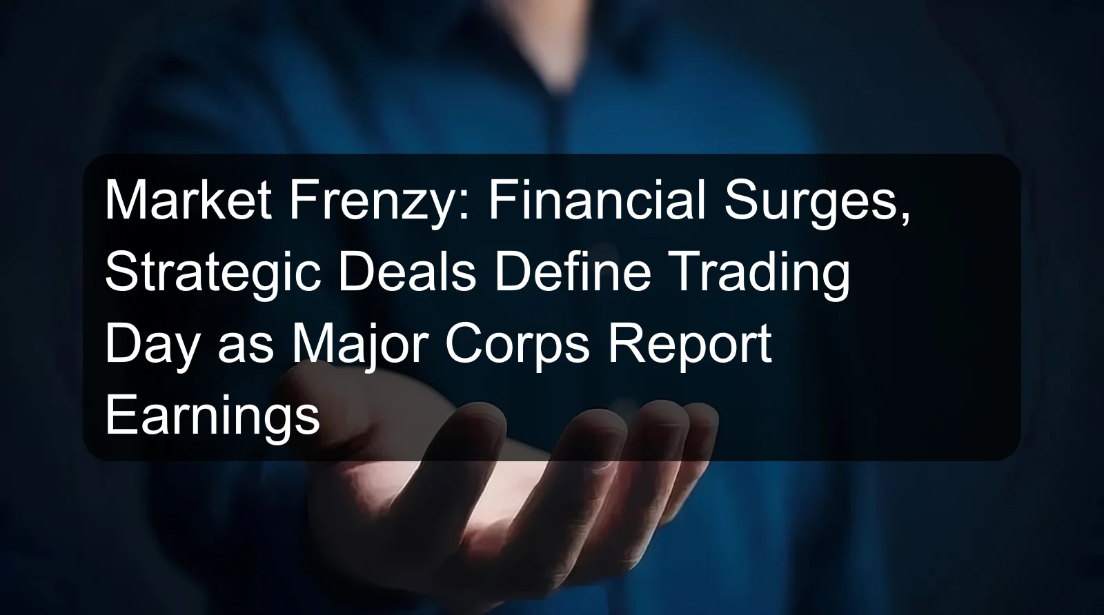 Market Frenzy: Financial Surges, Strategic Deals Define Trading Day as Major Corps Report Earnings Market Frenzy: Financial Surges, Strategic Deals Define Trading Day as Major Corps Report Earnings
