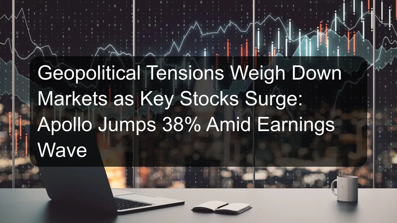 Geopolitical Tensions Weigh Down Markets as Key Stocks Surge: Apollo Jumps 38% Amid Earnings Wave Geopolitical Tensions Weigh Down Markets as Key Stocks Surge: Apollo Jumps 38% Amid Earnings Wave