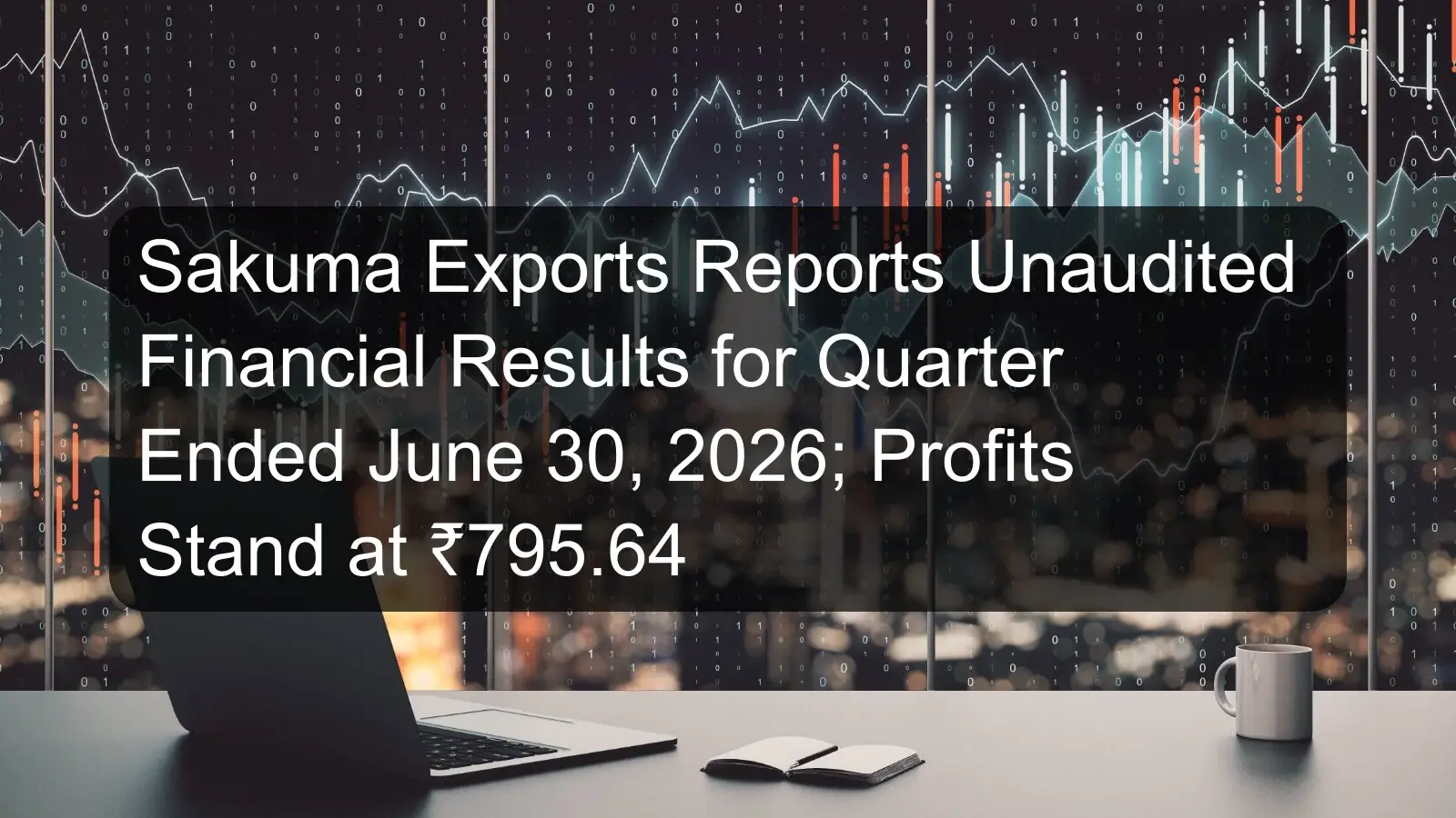 Sakuma Exports Reports Unaudited Financial Results for Quarter Ended June 30, 2026; Profits Stand at ₹795.64 Sakuma Exports Reports Unaudited Financial Results for Quarter Ended June 30, 2026; Profits Stand at ₹795.64