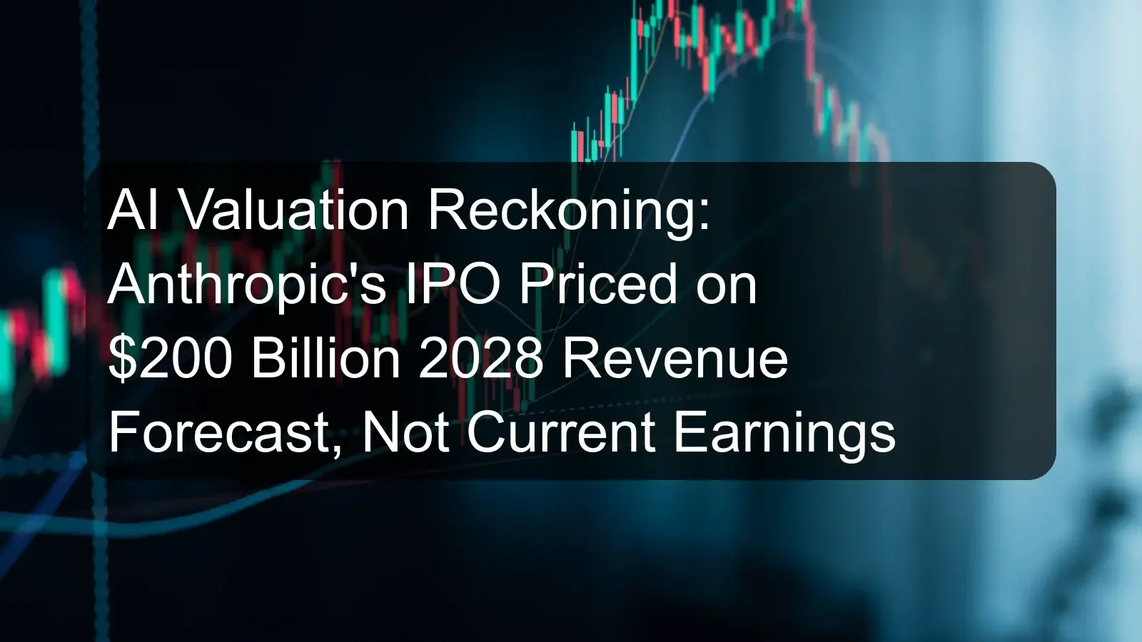 AI Valuation Reckoning: Anthropic's IPO Priced on $200 Billion 2028 Revenue Forecast, Not Current Earnings AI Valuation Reckoning: Anthropic's IPO Priced on $200 Billion 2028 Revenue Forecast, Not Current Earnings