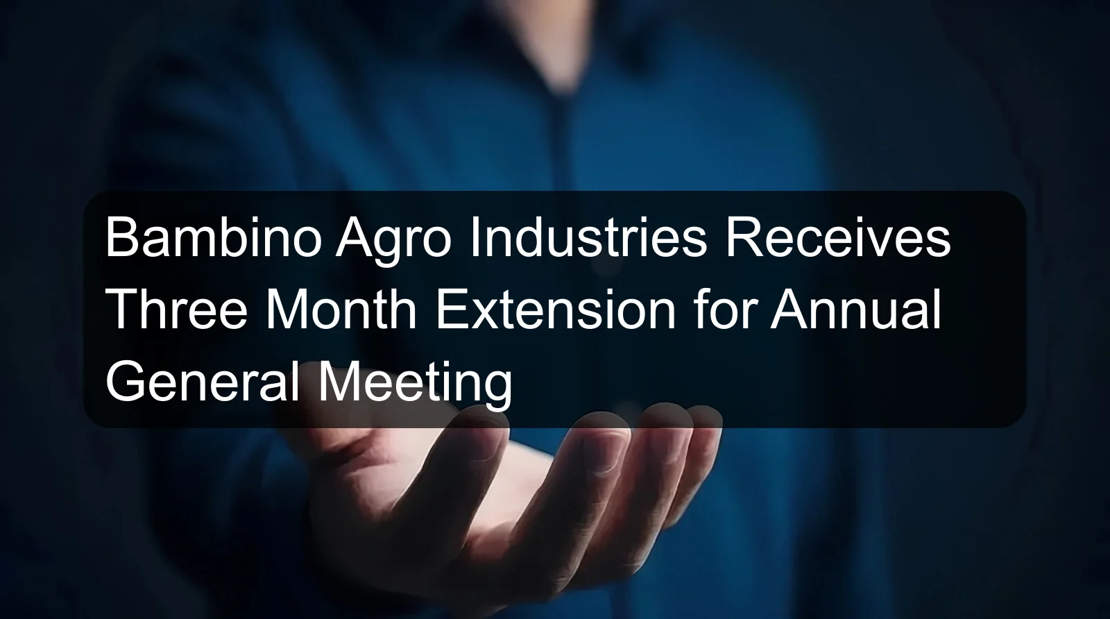 Bambino Agro Industries Receives Three Month Extension for Annual General Meeting