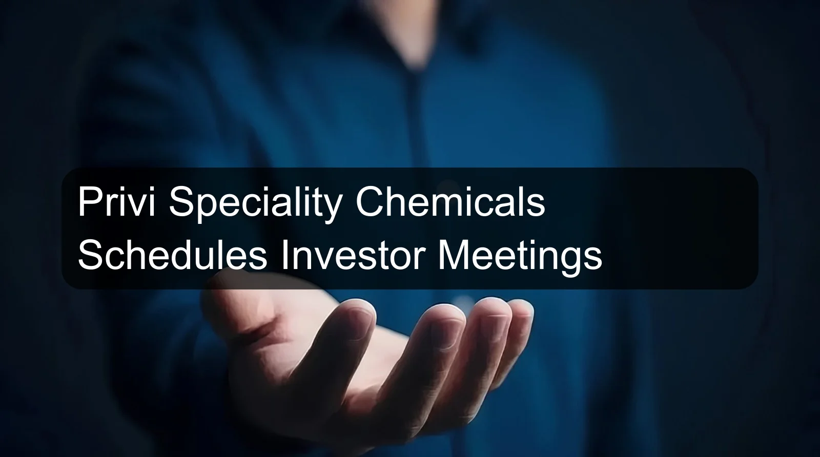 Privi Speciality Chemicals Schedules Investor Meetings