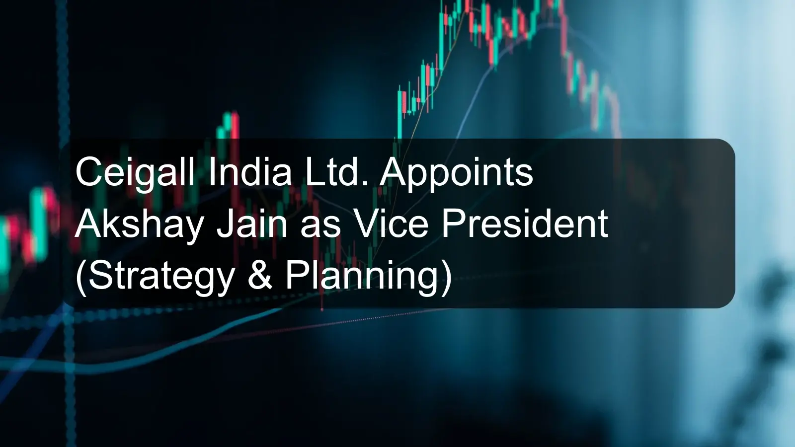 Ceigall India Ltd. Appoints Akshay Jain as Vice President (Strategy & Planning)